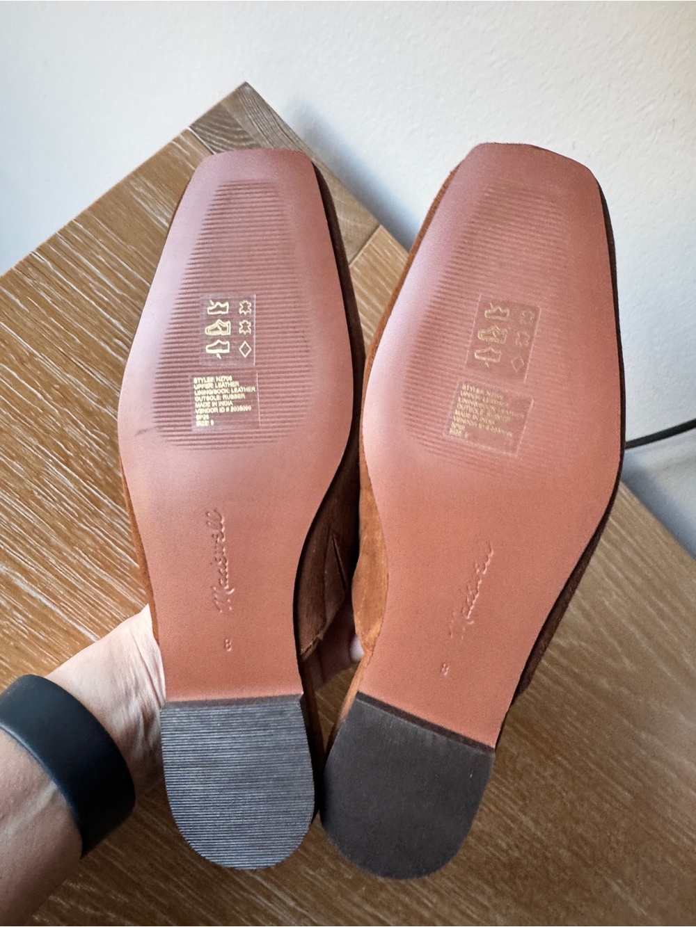 NIB! MADEWELL Women’s Mylie Glove Mule in Glazed Walnut Suede - Mint Condition! - Picture 5 of 14